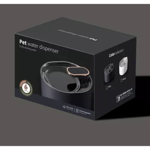 Bebedero Mascotas Caja Negra Sin Luz