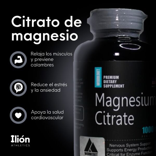 Citrato De Magnesio Workout 1000mg