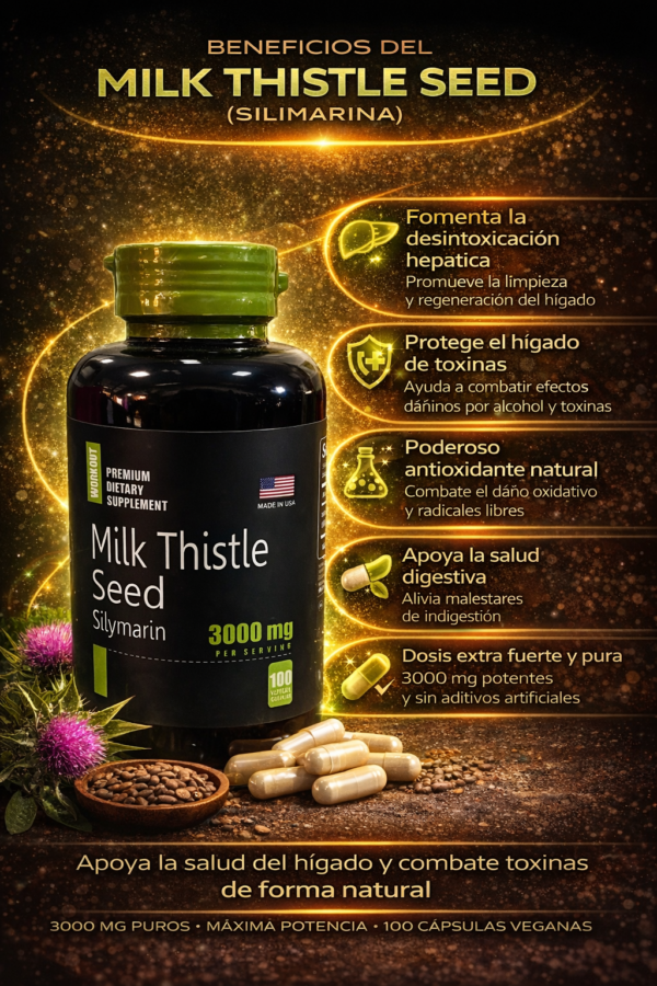 Milk Thistle Seed Silymarin Workout 3000mg