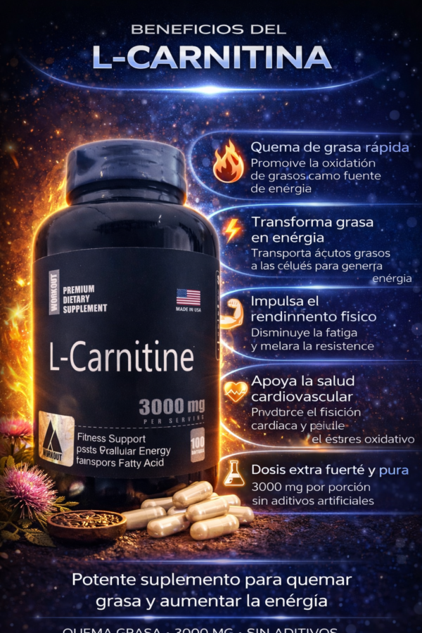 L - Carnitina 3.000 mg